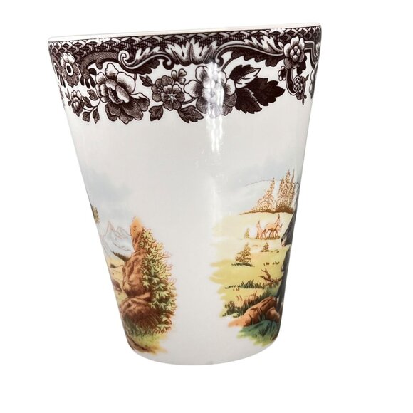 Spode Woodland Bear Cub Mug 4.5 inch Tall Wild Forest Animal S3422-A15 - Picture 8 of 10